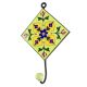 Pea Green Leaf Flower Ceramic Tile Wall Hook